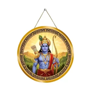 Lord Rama 12x12 Inch Round Religious Photo Frame | Spiritual Wall Decor For Home Temple, Pooja Room & Office | Divine Wall Art Picture For Worship, Meditation & Gift (F13174) Lord Rama 12x12 Inch Round Religious Photo Frame | Spiritual Wall Decor For Home Temple, Pooja Room & Office | Divine Wall Art Picture For Worship, Meditation & Gift (F13174)