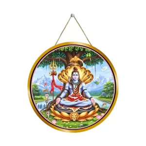 Lord Shiva 12x12 Inch Round Religious Photo Frame | Spiritual Wall Decor For Home Temple, Pooja Room & Office | Divine Wall Art Picture For Worship, Meditation & Gift (F13176) Lord Shiva 12x12 Inch Round Religious Photo Frame | Spiritual Wall Decor For Home Temple, Pooja Room & Office | Divine Wall Art Picture For Worship, Meditation & Gift (F13176)