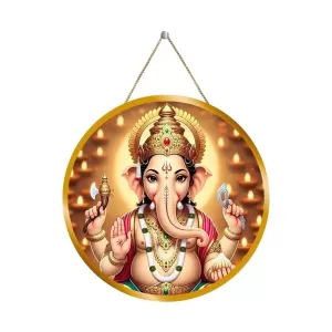 Lord Ganesha 12x12 Inch Round Religious Photo Frame | Spiritual Wall Decor For Home Temple, Pooja Room & Office | Divine Wall Art Picture For Worship, Meditation & Gift (F13177) Lord Ganesha 12x12 Inch Round Religious Photo Frame | Spiritual Wall Decor For Home Temple, Pooja Room & Office | Divine Wall Art Picture For Worship, Meditation & Gift (F13177)
