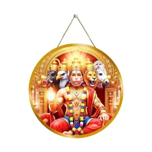 Lord Hanuman 12x12 Inch Round Religious Photo Frame | Spiritual Wall Decor For Home Temple, Pooja Room & Office | Divine Wall Art Picture For Worship, Meditation & Gift (F13188) Lord Hanuman 12x12 Inch Round Religious Photo Frame | Spiritual Wall Decor For Home Temple, Pooja Room & Office | Divine Wall Art Picture For Worship, Meditation & Gift (F13188)
