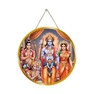Lord Rama Sita Lakshmana Hanuman 12x12 Inch Round Religious Photo Frame | Spiritual Wall Decor For Home Temple, Pooja Room & Office | Divine Wall Art Picture For Worship, Meditation & Gift (F13191) Lord Rama Sita Lakshmana Hanuman 12x12 Inch Round Religious Photo Frame | Spiritual Wall Decor For Home Temple, Pooja Room & Office | Divine Wall Art Picture For Worship, Meditation & Gift (F13191)