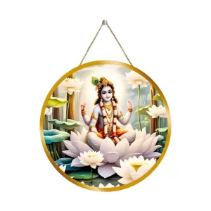 Lord Krishna 12x12 Inch Round Religious Photo Frame | Spiritual Wall Decor For Home Temple, Pooja Room & Office | Divine Wall Art Picture For Worship, Meditation & Gift (F13198) Lord Krishna 12x12 Inch Round Religious Photo Frame | Spiritual Wall Decor For Home Temple, Pooja Room & Office | Divine Wall Art Picture For Worship, Meditation & Gift (F13198)