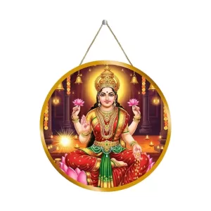 Goddess Lakshmi 12x12 Inch Round Religious Photo Frame | Spiritual Wall Decor For Home Temple, Pooja Room & Office | Divine Wall Art Picture For Worship, Meditation & Gift (F13204) Goddess Lakshmi 12x12 Inch Round Religious Photo Frame | Spiritual Wall Decor For Home Temple, Pooja Room & Office | Divine Wall Art Picture For Worship, Meditation & Gift (F13204)