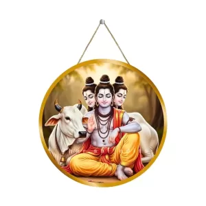 Lord Dattatreya 12x12 Inch Round Religious Photo Frame | Spiritual Wall Decor For Home Temple, Pooja Room & Office | Divine Wall Art Picture For Worship, Meditation & Gift (F13208) Lord Dattatreya 12x12 Inch Round Religious Photo Frame | Spiritual Wall Decor For Home Temple, Pooja Room & Office | Divine Wall Art Picture For Worship, Meditation & Gift (F13208)