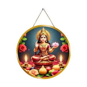 Goddess Lakshmi 12x12 Inch Round Religious Photo Frame | Spiritual Wall Decor For Home Temple, Pooja Room & Office | Divine Wall Art Picture For Worship, Meditation & Gift (F13213) Goddess Lakshmi 12x12 Inch Round Religious Photo Frame | Spiritual Wall Decor For Home Temple, Pooja Room & Office | Divine Wall Art Picture For Worship, Meditation & Gift (F13213)