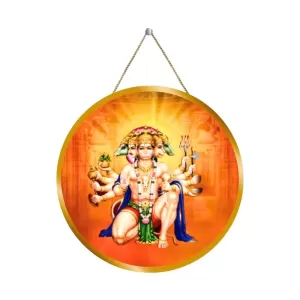 Lord Hanuman 12x12 Inch Round Religious Photo Frame | Spiritual Wall Decor For Home Temple, Pooja Room & Office | Divine Wall Art Picture For Worship, Meditation & Gift (F13215) Lord Hanuman 12x12 Inch Round Religious Photo Frame | Spiritual Wall Decor For Home Temple, Pooja Room & Office | Divine Wall Art Picture For Worship, Meditation & Gift (F13215)