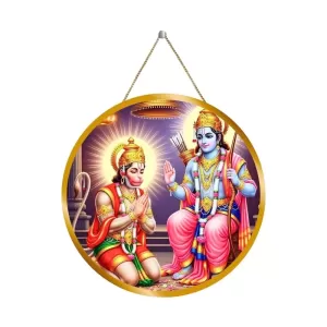 Lord Rama Hanuman 12x12 Inch Round Religious Photo Frame | Spiritual Wall Decor For Home Temple, Pooja Room & Office | Divine Wall Art Picture For Worship, Meditation & Gift (F13216) Lord Rama Hanuman 12x12 Inch Round Religious Photo Frame | Spiritual Wall Decor For Home Temple, Pooja Room & Office | Divine Wall Art Picture For Worship, Meditation & Gift (F13216)