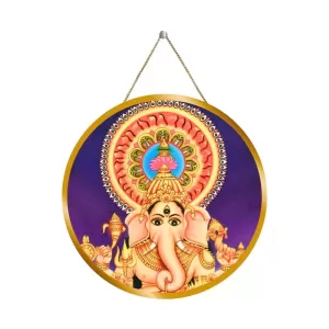 Lord Ganesha 12x12 Inch Round Religious Photo Frame | Spiritual Wall Decor For Home Temple, Pooja Room & Office | Divine Wall Art Picture For Worship, Meditation & Gift (F13226) Lord Ganesha 12x12 Inch Round Religious Photo Frame | Spiritual Wall Decor For Home Temple, Pooja Room & Office | Divine Wall Art Picture For Worship, Meditation & Gift (F13226)