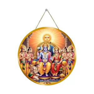 Lord Rama Sita Parivar 12x12 Inch Round Religious Photo Frame | Spiritual Wall Decor For Home Temple, Pooja Room & Office | Divine Wall Art Picture For Worship, Meditation & Gift (F13239) Lord Rama Sita Parivar 12x12 Inch Round Religious Photo Frame | Spiritual Wall Decor For Home Temple, Pooja Room & Office | Divine Wall Art Picture For Worship, Meditation & Gift (F13239)