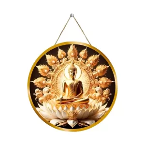 Lord Buddha 12x12 Inch Round Religious Photo Frame | Spiritual Wall Decor For Home Temple, Pooja Room & Office | Divine Wall Art Picture For Worship, Meditation & Gift (F13246) Lord Buddha 12x12 Inch Round Religious Photo Frame | Spiritual Wall Decor For Home Temple, Pooja Room & Office | Divine Wall Art Picture For Worship, Meditation & Gift (F13246)