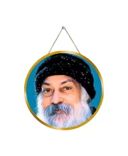 Osho 12x12 Inch Round Religious Photo Frame | Spiritual Wall Decor For Home Temple, Pooja Room & Office | Divine Wall Art Picture For Worship, Meditation & Gift (F13247)