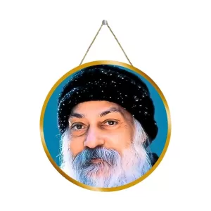 Osho 12x12 Inch Round Religious Photo Frame | Spiritual Wall Decor For Home Temple, Pooja Room & Office | Divine Wall Art Picture For Worship, Meditation & Gift (F13247)
