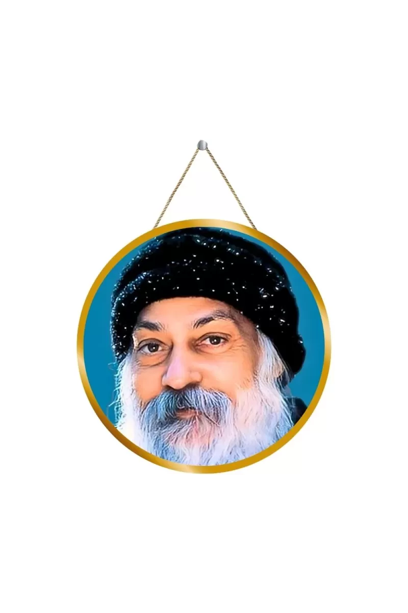 Osho 12x12 Inch Round Religious Photo Frame | Spiritual Wall Decor For Home Temple, Pooja Room & Office | Divine Wall Art Picture For Worship, Meditation & Gift (F13247)