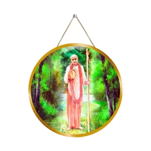 Bhaktivedanta Swami Prabhupada 12x12 Inch Round Religious Photo Frame | Spiritual Wall Decor For Home Temple, Pooja Room & Office | Divine Wall Art Picture For Worship, Meditation & Gift (F13251) Bhaktivedanta Swami Prabhupada 12x12 Inch Round Religious Photo Frame | Spiritual Wall Decor For Home Temple, Pooja Room & Office | Divine Wall Art Picture For Worship, Meditation & Gift (F13251)