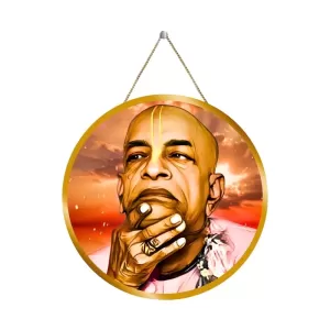 Bhaktivedanta Swami Prabhupada 12x12 Inch Round Religious Photo Frame | Spiritual Wall Decor For Home Temple, Pooja Room & Office | Divine Wall Art Picture For Worship, Meditation & Gift (F13252) Bhaktivedanta Swami Prabhupada 12x12 Inch Round Religious Photo Frame | Spiritual Wall Decor For Home Temple, Pooja Room & Office | Divine Wall Art Picture For Worship, Meditation & Gift (F13252)