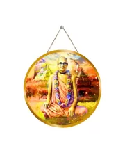 Srila Bhaktisiddhanta Sarasvati Thakura.  12x12 Inch Round Religious Photo Frame | Spiritual Wall Decor For Home Temple, Pooja Room & Office | Divine Wall Art Picture For Worship, Meditation & Gift (F13254)