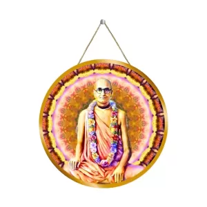 Srila Bhaktisiddhanta Sarasvati Thakura.  12x12 Inch Round Religious Photo Frame | Spiritual Wall Decor For Home Temple, Pooja Room & Office | Divine Wall Art Picture For Worship, Meditation & Gift (F13256)