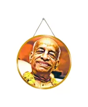 Bhaktivedanta Swami Prabhupada 12x12 Inch Round Religious Photo Frame | Spiritual Wall Decor For Home Temple, Pooja Room & Office | Divine Wall Art Picture For Worship, Meditation & Gift (F13258)