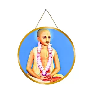 Sri Chaitanya Mahaprabhu 12x12 Inch Round Religious Photo Frame | Spiritual Wall Decor For Home Temple, Pooja Room & Office | Divine Wall Art Picture For Worship, Meditation & Gift (F13260) Sri Chaitanya Mahaprabhu 12x12 Inch Round Religious Photo Frame | Spiritual Wall Decor For Home Temple, Pooja Room & Office | Divine Wall Art Picture For Worship, Meditation & Gift (F13260)
