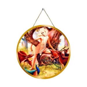 Sri Chaitanya Mahaprabhu 12x12 Inch Round Religious Photo Frame | Spiritual Wall Decor For Home Temple, Pooja Room & Office | Divine Wall Art Picture For Worship, Meditation & Gift (F13267) Sri Chaitanya Mahaprabhu 12x12 Inch Round Religious Photo Frame | Spiritual Wall Decor For Home Temple, Pooja Room & Office | Divine Wall Art Picture For Worship, Meditation & Gift (F13267)