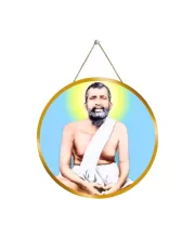 Ramakrishna Paramahamsa 12x12 Inch Round Religious Photo Frame | Spiritual Wall Decor For Home Temple, Pooja Room & Office | Divine Wall Art Picture For Worship, Meditation & Gift (F13281)