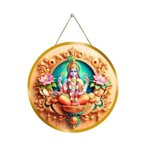 Lord Krishna 12x12 Inch Round Religious Photo Frame | Spiritual Wall Decor For Home Temple, Pooja Room & Office | Divine Wall Art Picture For Worship, Meditation & Gift (F13289) Lord Krishna 12x12 Inch Round Religious Photo Frame | Spiritual Wall Decor For Home Temple, Pooja Room & Office | Divine Wall Art Picture For Worship, Meditation & Gift (F13289)