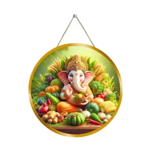 Lord Ganesha 12x12 Inch Round Religious Photo Frame | Spiritual Wall Decor For Home Temple, Pooja Room & Office | Divine Wall Art Picture For Worship, Meditation & Gift (F13292) Lord Ganesha 12x12 Inch Round Religious Photo Frame | Spiritual Wall Decor For Home Temple, Pooja Room & Office | Divine Wall Art Picture For Worship, Meditation & Gift (F13292)