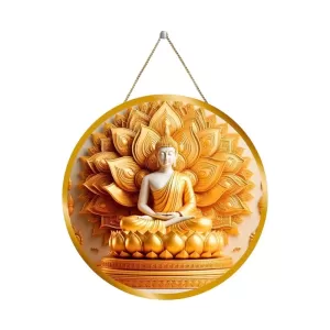 Serene Buddha 12x12 Inch Round Religious Photo Frame | Spiritual Wall Decor For Home Temple, Pooja Room & Office | Divine Wall Art Picture For Worship, Meditation & Gift (F13294) Serene Buddha 12x12 Inch Round Religious Photo Frame | Spiritual Wall Decor For Home Temple, Pooja Room & Office | Divine Wall Art Picture For Worship, Meditation & Gift (F13294)