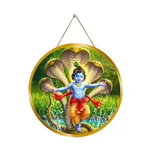 Lord Krishna 12x12 Inch Round Religious Photo Frame | Spiritual Wall Decor For Home Temple, Pooja Room & Office | Divine Wall Art Picture For Worship, Meditation & Gift (F13297) Lord Krishna 12x12 Inch Round Religious Photo Frame | Spiritual Wall Decor For Home Temple, Pooja Room & Office | Divine Wall Art Picture For Worship, Meditation & Gift (F13297)