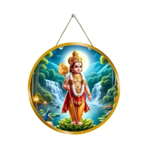 Lord Murugan 12x12 Inch Round Religious Photo Frame | Spiritual Wall Decor For Home Temple, Pooja Room & Office | Divine Wall Art Picture For Worship, Meditation & Gift (F13308) Lord Murugan 12x12 Inch Round Religious Photo Frame | Spiritual Wall Decor For Home Temple, Pooja Room & Office | Divine Wall Art Picture For Worship, Meditation & Gift (F13308)