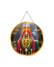 Lord Shiva 12x12 Inch Round Religious Photo Frame | Spiritual Wall Decor For Home Temple, Pooja Room & Office | Divine Wall Art Picture For Worship, Meditation & Gift (F13309)