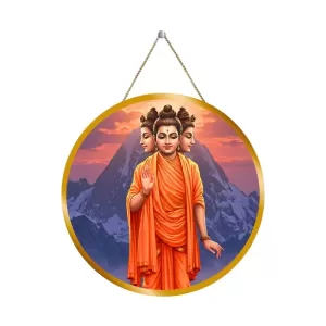 Lord Dattatreya 12x12 Inch Round Religious Photo Frame | Spiritual Wall Decor For Home Temple, Pooja Room & Office | Divine Wall Art Picture For Worship, Meditation & Gift (F13322) Lord Dattatreya 12x12 Inch Round Religious Photo Frame | Spiritual Wall Decor For Home Temple, Pooja Room & Office | Divine Wall Art Picture For Worship, Meditation & Gift (F13322)