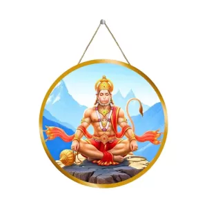 Lord Hanuman 12x12 Inch Round Religious Photo Frame | Spiritual Wall Decor For Home Temple, Pooja Room & Office | Divine Wall Art Picture For Worship, Meditation & Gift (F13323) Lord Hanuman 12x12 Inch Round Religious Photo Frame | Spiritual Wall Decor For Home Temple, Pooja Room & Office | Divine Wall Art Picture For Worship, Meditation & Gift (F13323)