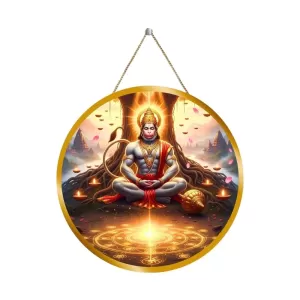 Lord Hanuman 12x12 Inch Round Religious Photo Frame | Spiritual Wall Decor For Home Temple, Pooja Room & Office | Divine Wall Art Picture For Worship, Meditation & Gift (F13326) Lord Hanuman 12x12 Inch Round Religious Photo Frame | Spiritual Wall Decor For Home Temple, Pooja Room & Office | Divine Wall Art Picture For Worship, Meditation & Gift (F13326)