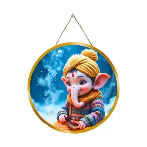 Lord Ganesha 12x12 Inch Round Religious Photo Frame | Spiritual Wall Decor For Home Temple, Pooja Room & Office | Divine Wall Art Picture For Worship, Meditation & Gift (F13333) Lord Ganesha 12x12 Inch Round Religious Photo Frame | Spiritual Wall Decor For Home Temple, Pooja Room & Office | Divine Wall Art Picture For Worship, Meditation & Gift (F13333)
