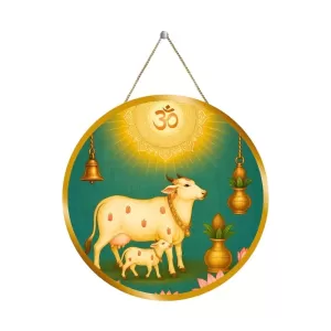 Gomatha 12x12 Inch Round Religious Photo Frame | Spiritual Wall Decor For Home Temple, Pooja Room & Office | Divine Wall Art Picture For Worship, Meditation & Gift (F13334) Gomatha 12x12 Inch Round Religious Photo Frame | Spiritual Wall Decor For Home Temple, Pooja Room & Office | Divine Wall Art Picture For Worship, Meditation & Gift (F13334)