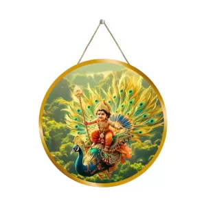 Lord Murugan 12x12 Inch Round Religious Photo Frame | Spiritual Wall Decor For Home Temple, Pooja Room & Office | Divine Wall Art Picture For Worship, Meditation & Gift (F13339) Lord Murugan 12x12 Inch Round Religious Photo Frame | Spiritual Wall Decor For Home Temple, Pooja Room & Office | Divine Wall Art Picture For Worship, Meditation & Gift (F13339)