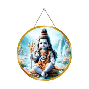 Lord Shiva 12x12 Inch Round Religious Photo Frame | Spiritual Wall Decor For Home Temple, Pooja Room & Office | Divine Wall Art Picture For Worship, Meditation & Gift (F13359) Lord Shiva 12x12 Inch Round Religious Photo Frame | Spiritual Wall Decor For Home Temple, Pooja Room & Office | Divine Wall Art Picture For Worship, Meditation & Gift (F13359)