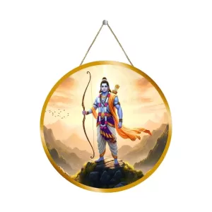 Lord Rama 12x12 Inch Round Religious Photo Frame | Spiritual Wall Decor For Home Temple, Pooja Room & Office | Divine Wall Art Picture For Worship, Meditation & Gift (F13366) Lord Rama 12x12 Inch Round Religious Photo Frame | Spiritual Wall Decor For Home Temple, Pooja Room & Office | Divine Wall Art Picture For Worship, Meditation & Gift (F13366)