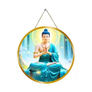 Serene Buddha 12x12 Inch Round Religious Photo Frame | Spiritual Wall Decor For Home Temple, Pooja Room & Office | Divine Wall Art Picture For Worship, Meditation & Gift (F13369) Serene Buddha 12x12 Inch Round Religious Photo Frame | Spiritual Wall Decor For Home Temple, Pooja Room & Office | Divine Wall Art Picture For Worship, Meditation & Gift (F13369)