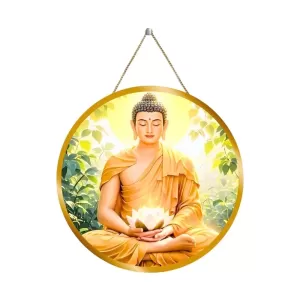 Serene Buddha 12x12 Inch Round Religious Photo Frame | Spiritual Wall Decor For Home Temple, Pooja Room & Office | Divine Wall Art Picture For Worship, Meditation & Gift (F13374) Serene Buddha 12x12 Inch Round Religious Photo Frame | Spiritual Wall Decor For Home Temple, Pooja Room & Office | Divine Wall Art Picture For Worship, Meditation & Gift (F13374)