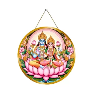 Lord Vishnu Lakshmi 12x12 Inch Round Religious Photo Frame | Spiritual Wall Decor For Home Temple, Pooja Room & Office | Divine Wall Art Picture For Worship, Meditation & Gift (F13376) Lord Vishnu Lakshmi 12x12 Inch Round Religious Photo Frame | Spiritual Wall Decor For Home Temple, Pooja Room & Office | Divine Wall Art Picture For Worship, Meditation & Gift (F13376)