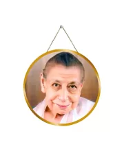 Mirra Alfassa 12x12 Inch Round Religious Photo Frame | Spiritual Wall Decor For Home Temple, Pooja Room & Office | Divine Wall Art Picture For Worship, Meditation & Gift (F13391)