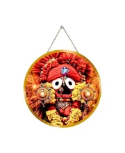 Lord Jagannath 12x12 Inch Round Religious Photo Frame | Spiritual Wall Decor For Home Temple, Pooja Room & Office | Divine Wall Art Picture For Worship, Meditation & Gift (F13393)