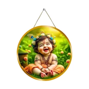 Little Krishna 12x12 Inch Round Religious Photo Frame | Spiritual Wall Decor For Home Temple, Pooja Room & Office | Divine Wall Art Picture For Worship, Meditation & Gift (F13416) Little Krishna 12x12 Inch Round Religious Photo Frame | Spiritual Wall Decor For Home Temple, Pooja Room & Office | Divine Wall Art Picture For Worship, Meditation & Gift (F13416)