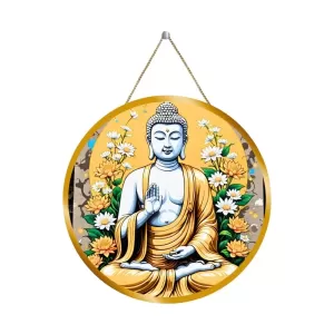 Serene Buddha 12x12 Inch Round Religious Photo Frame | Spiritual Wall Decor For Home Temple, Pooja Room & Office | Divine Wall Art Picture For Worship, Meditation & Gift (F13420) Serene Buddha 12x12 Inch Round Religious Photo Frame | Spiritual Wall Decor For Home Temple, Pooja Room & Office | Divine Wall Art Picture For Worship, Meditation & Gift (F13420)
