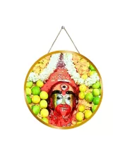 Maa Tara  12x12 Inch Round Religious Photo Frame | Spiritual Wall Decor For Home Temple, Pooja Room & Office | Divine Wall Art Picture For Worship, Meditation & Gift (F13430)