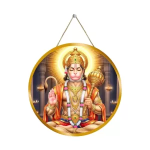 Lord Hanuman 12x12 Inch Round Religious Photo Frame | Spiritual Wall Decor For Home Temple, Pooja Room & Office | Divine Wall Art Picture For Worship, Meditation & Gift (F13433) Lord Hanuman 12x12 Inch Round Religious Photo Frame | Spiritual Wall Decor For Home Temple, Pooja Room & Office | Divine Wall Art Picture For Worship, Meditation & Gift (F13433)