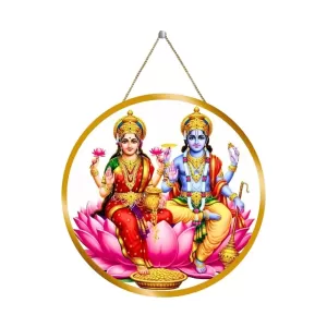 Lord Vishnu Lakshmi 12x12 Inch Round Religious Photo Frame | Spiritual Wall Decor For Home Temple, Pooja Room & Office | Divine Wall Art Picture For Worship, Meditation & Gift (F13438) Lord Vishnu Lakshmi 12x12 Inch Round Religious Photo Frame | Spiritual Wall Decor For Home Temple, Pooja Room & Office | Divine Wall Art Picture For Worship, Meditation & Gift (F13438)