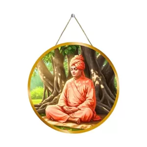 Swami Vivekananda 12x12 Inch Round Religious Photo Frame | Spiritual Wall Decor For Home Temple, Pooja Room & Office | Divine Wall Art Picture For Worship, Meditation & Gift (F13444) Swami Vivekananda 12x12 Inch Round Religious Photo Frame | Spiritual Wall Decor For Home Temple, Pooja Room & Office | Divine Wall Art Picture For Worship, Meditation & Gift (F13444)